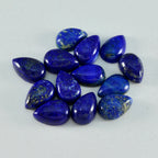 Lapis Lazuli 1PC Small 6x8 MM Pear Cabochon Blue Polished semi Precious Precious Gemstone