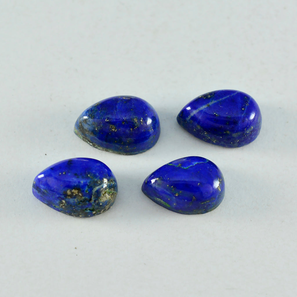 Lapis Lazuli 1PC Medium 8x10 MM Pear Cabochon Blue Shine semi Precious Loose Gemstones