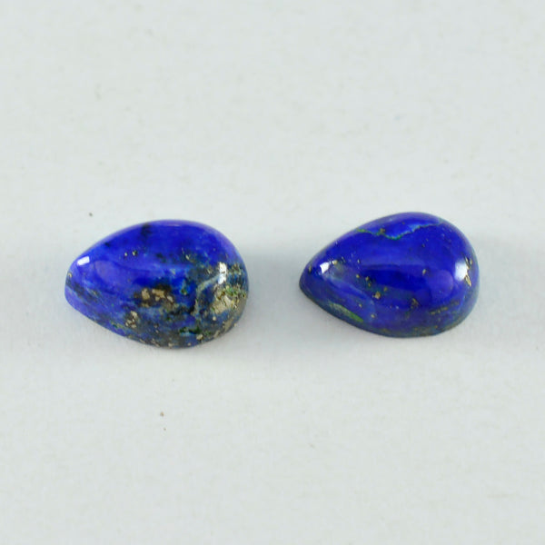 Lapis Lazuli 1PC Large 8x12 MM Pear Cabochon Blue High Quality semi Precious Precious Gemstone