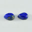 Lapislazuli, 1 Stück, groß, 8 x 12 mm, Birnen-Cabochon, blau, hochwertiger Halbedelstein