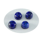 Lapis Lazuli 10PC Tiny 5x5 MM Round Cabochon Blue Shine semi Precious Loose Gems