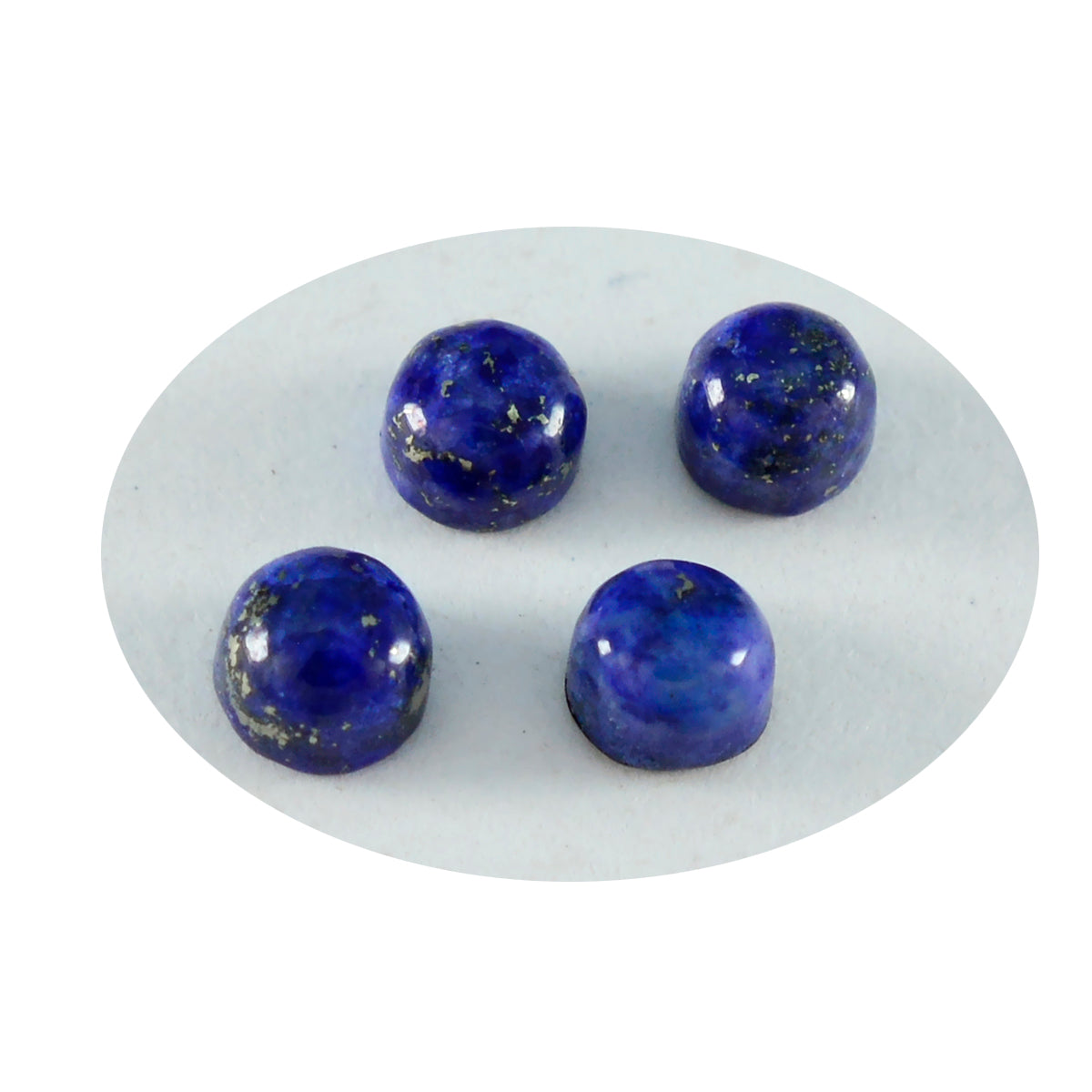 Lapis Lazuli 1PC Tiny 6x6 MM Round Cabochon Blue Fine semi Precious Loose Gemstone