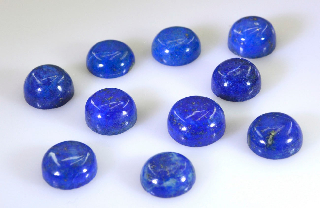 Lapis Lazuli 1PC Large 11x11 MM Round Cabochon Blue Pure semi Precious Loose Gems