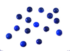 Lapis Lazuli 10PC Tiny 3x3 MM Round Cabochon Blue Luster semi Precious Precious Gemstone