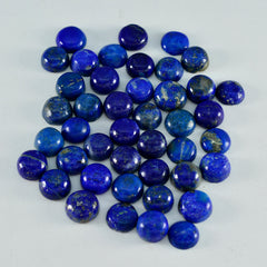 Lapis Lazuli 10PC Tiny 5x5 MM Round Cabochon Blue Shine semi Precious Loose Gems