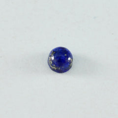 Lapis Lazuli 1PC Small 8x8 MM Round Cabochon Blue Natural semi Precious Semi Precious Gemstone