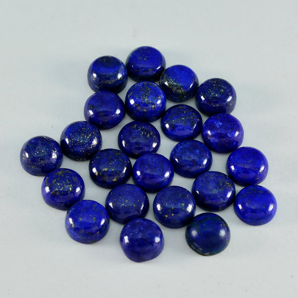 Lapis Lazuli 1PC Medium 9x9 MM Round Cabochon Blue Genuine semi Precious Precious Gemstone