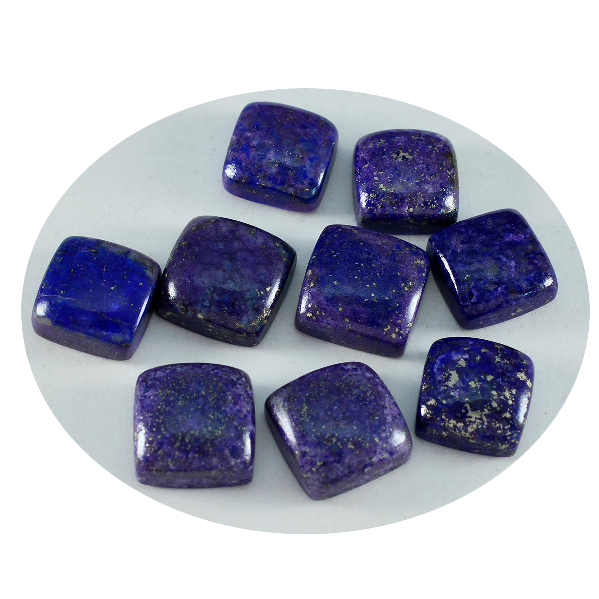 Lapis Lazuli 10PC Tiny 3x3 MM Square Cabochon Blue Sparkling semi Precious Semi Precious Gemstone