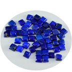 Lapis Lazuli 10PC Tiny 4x4 MM Square Cabochon Blue Polished semi Precious Precious Gemstone