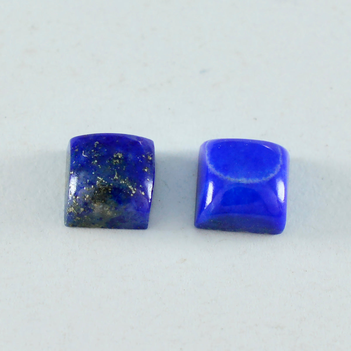 Lapis Lazuli 10PC Tiny 3x3 MM Square Cabochon Blue Sparkling semi Precious Semi Precious Gemstone Imagen principal del producto