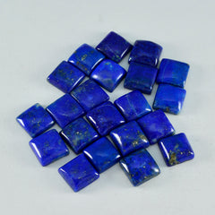 Lapis Lazuli 1PC Tiny 6x6 MM Square Cabochon Blue Luster semi Precious Loose Gems