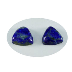 Lapis Lazuli 1PC Large 10x10 MM Triangle Cabochon Blue Splendid semi Precious Loose Gemstone