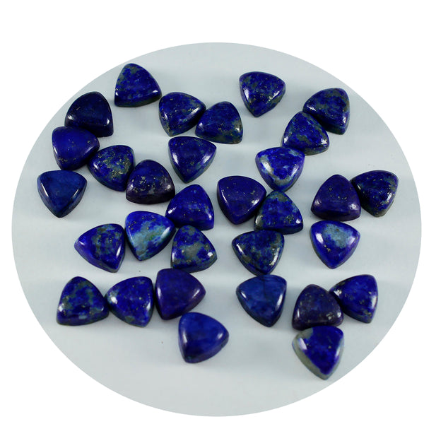 Lapis Lazuli 10PC Tiny 3x3 MM Triangle Cabochon Blue Genuine semi Precious Loose Gems