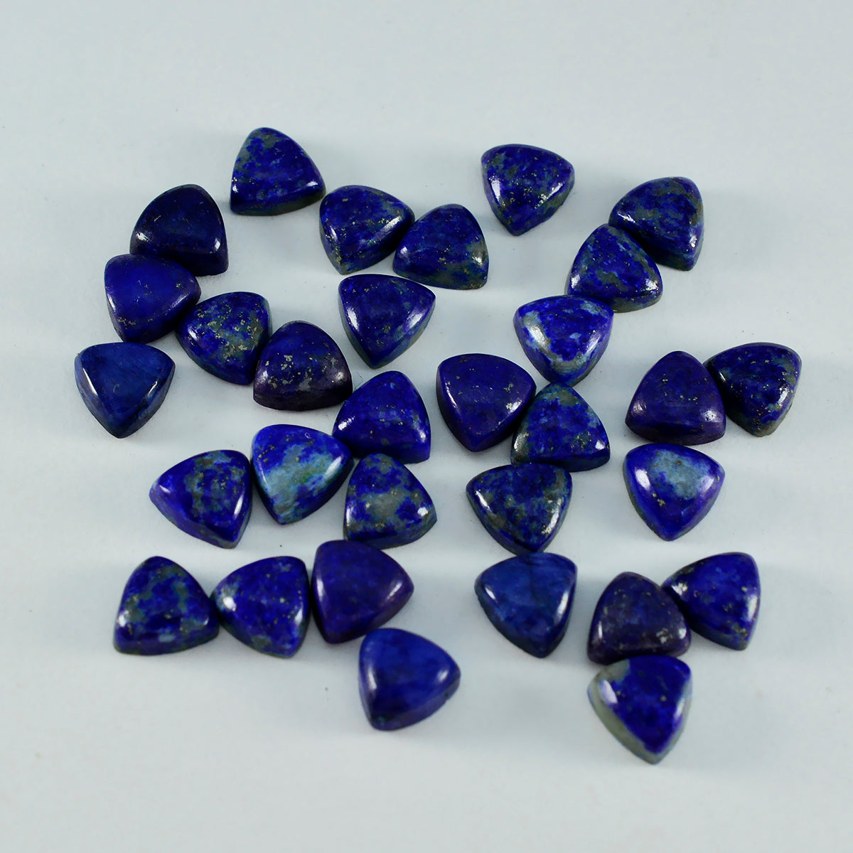 Lapis Lazuli 10PC Tiny 5x5 MM Triangle Cabochon Blue Pure semi Precious Loose Gemstones