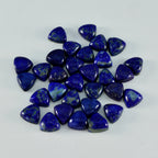 Lapis Lazuli 1PC Tiny 6x6 MM Triangle Cabochon Blue Fiery semi Precious Semi Precious Gemstone