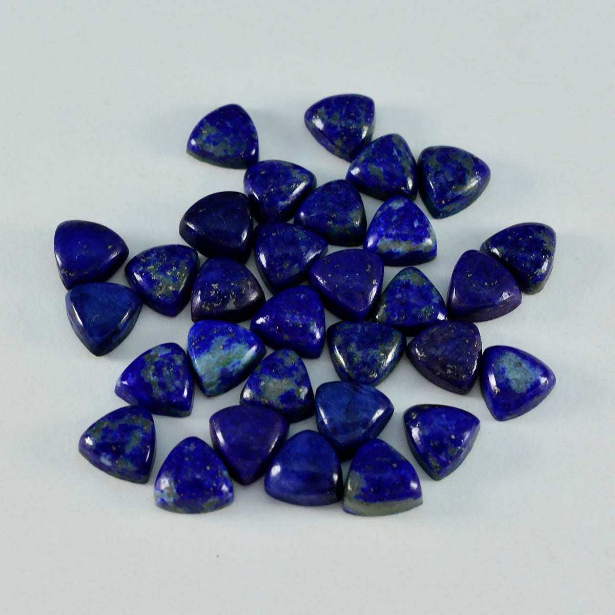 Lapis Lazuli 1PC Tiny 6x6 MM Triangle Cabochon Blue Fiery semi Precious Semi Precious Gemstone