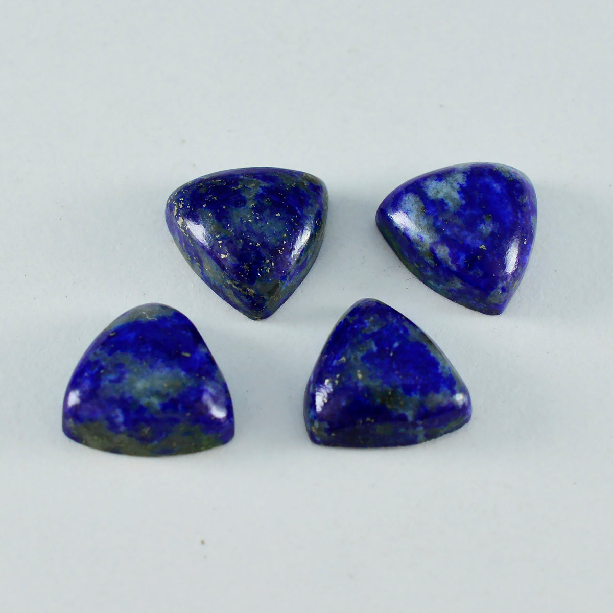 Lapislazuli, 1 Stück, klein, 7 x 7 mm, Dreieck-Cabochon, blau, brillant, Halbedelstein Zweitbild
