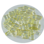 Lemon Quartz 10PC Tiny 2.5x5 MM Baguette Faceted Yellow Pure Semi Precious Loose Gems