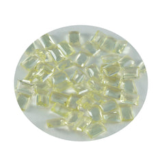 Lemon Quartz 10PC Tiny 3x5 MM Emerald Faceted Yellow Superior Semi Precious Gems