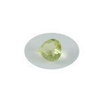 Lemon Quartz 1PC Chunky 15x15 MM Heart Faceted Yellow Superior Semi Precious Gems