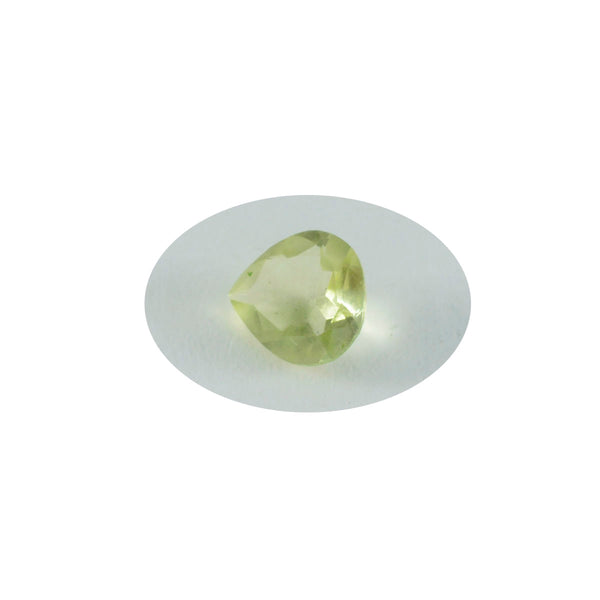 Lemon Quartz 1PC Chunky 15x15 MM Heart Faceted Yellow Superior Semi Precious Gems