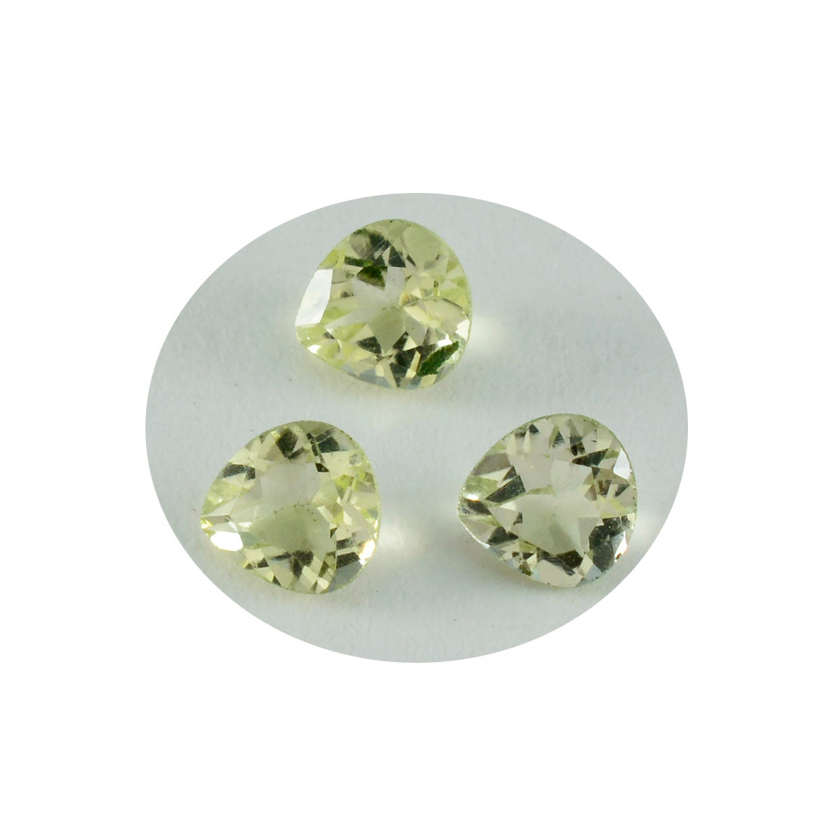 Lemon Quartz 1PC Small 7x7 MM Heart Faceted Yellow Splendid Semi Precious Gems