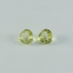 Lemon Quartz 1PC Large 12x12 MM Heart Faceted Yellow High Quality Semi Precious Loose Gems