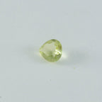 Lemon Quartz 1PC Chunky 13x13 MM Heart Faceted Yellow Natural Semi Precious Loose Gemstone