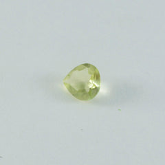 Lemon Quartz 1PC Chunky 13x13 MM Heart Faceted Yellow Natural Semi Precious Loose Gemstone