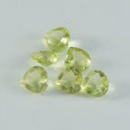 Lemon Quartz 1PC Chunky 14x14 MM Heart Faceted Yellow Genuine Semi Precious Loose Gemstones