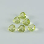 Lemon Quartz 1PC Small 7x7 MM Heart Faceted Yellow Splendid Semi Precious Gems
