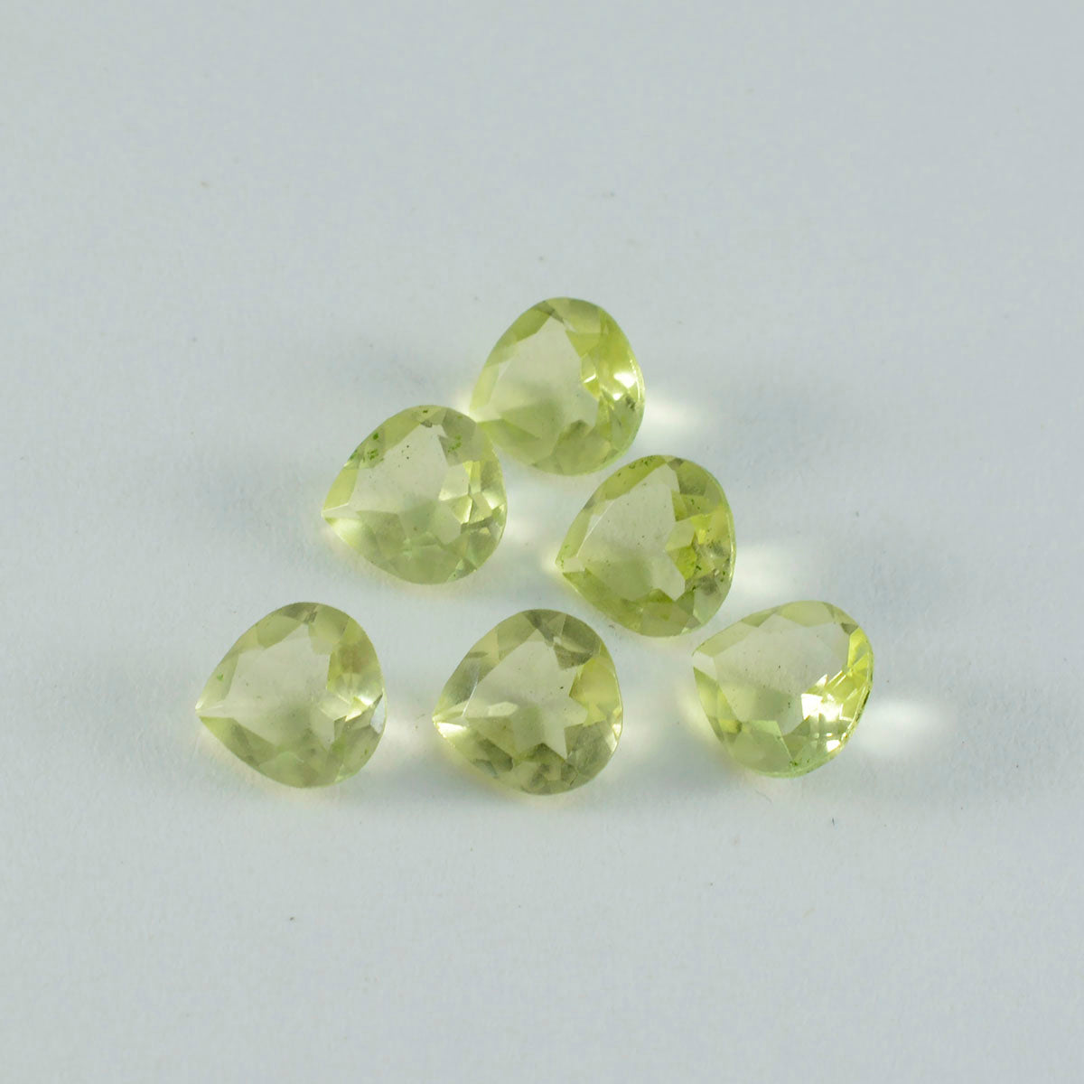 Lemon Quartz 1PC Small 7x7 MM Heart Faceted Yellow Splendid Semi Precious Gems