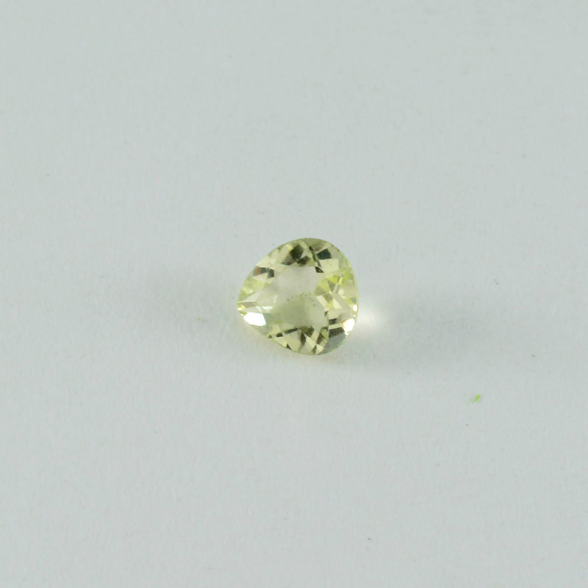 Lemon Quartz 1PC Small 8x8 MM Heart Faceted Yellow Luster Semi Precious Loose Gems