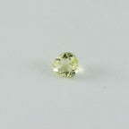 Lemon Quartz 1PC Small 8x8 MM Heart Faceted Yellow Luster Semi Precious Loose Gems
