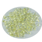 Lemon Quartz 10PC Tiny 2x4 MM Marquise Faceted Yellow Lustrous Semi Precious Loose Gemstone