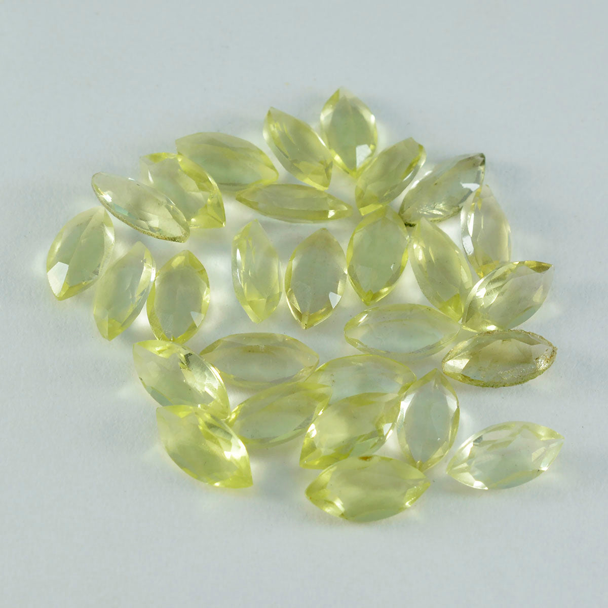 Lemon Quartz 1PC Small 5x10 MM Marquise Faceted Yellow Natural Semi Precious Loose Gemstone