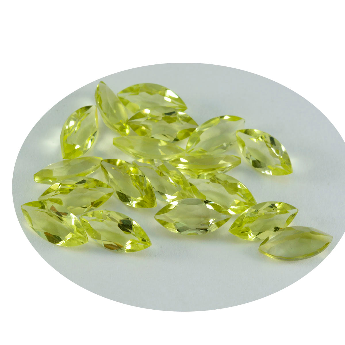 Lemon Quartz 1PC Small 5x10 MM Marquise Faceted Yellow Natural Semi Precious Loose Gemstone