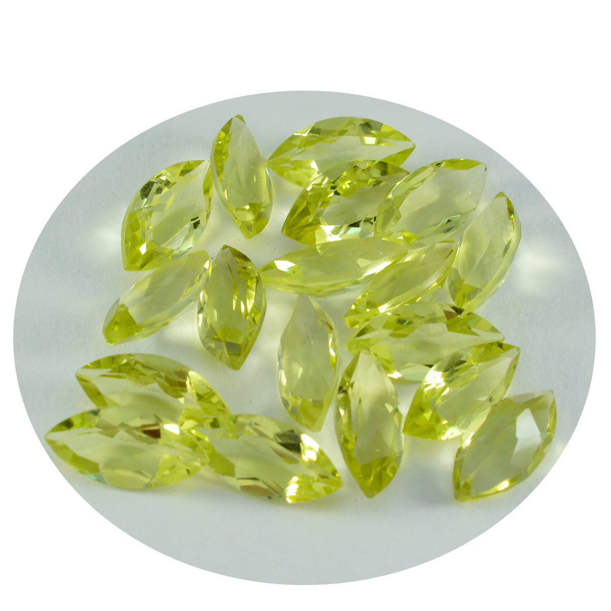 Lemon Quartz 1PC Small 6x12 MM Marquise Faceted Yellow Genuine Semi Precious Loose Gemstones メイン画像