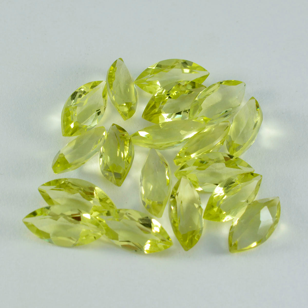 Lemon Quartz 1PC Medium 7x14 MM Marquise Faceted Yellow Superior Semi Precious Gems
