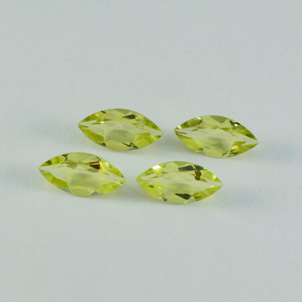 Lemon Quartz 1PC Large 8x16 MM Marquise Faceted Yellow Pure Semi Precious Loose Gems