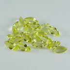 Lemon Quartz 1PC Tiny 4x8 MM Marquise Faceted Yellow High Quality Semi Precious Loose Gems