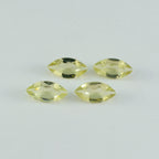 Lemon Quartz 1PC Small 5x10 MM Marquise Faceted Yellow Natural Semi Precious Loose Gemstone