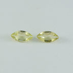 Lemon Quartz 1PC Medium 7x14 MM Marquise Faceted Yellow Superior Semi Precious Gems