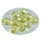 Lemon Quartz 1PC Small 7x9 MM Oval Faceted Yellow Genuine Semi Precious Loose Gems