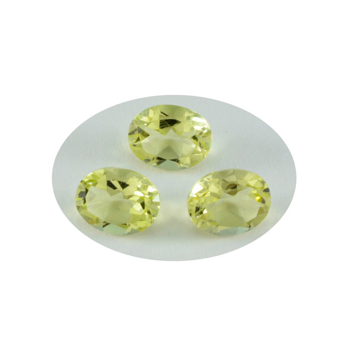 Lemon Quartz 1PC Medium 8x10 MM Oval Faceted Yellow Pure Semi Precious Loose Gemstones
