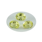 Lemon Quartz 1PC Medium 8x10 MM Oval Faceted Yellow Pure Semi Precious Loose Gemstones