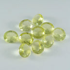 Lemon Quartz 1PC Chunky 12x16 MM Oval Faceted Yellow Splendid Semi Precious Gems