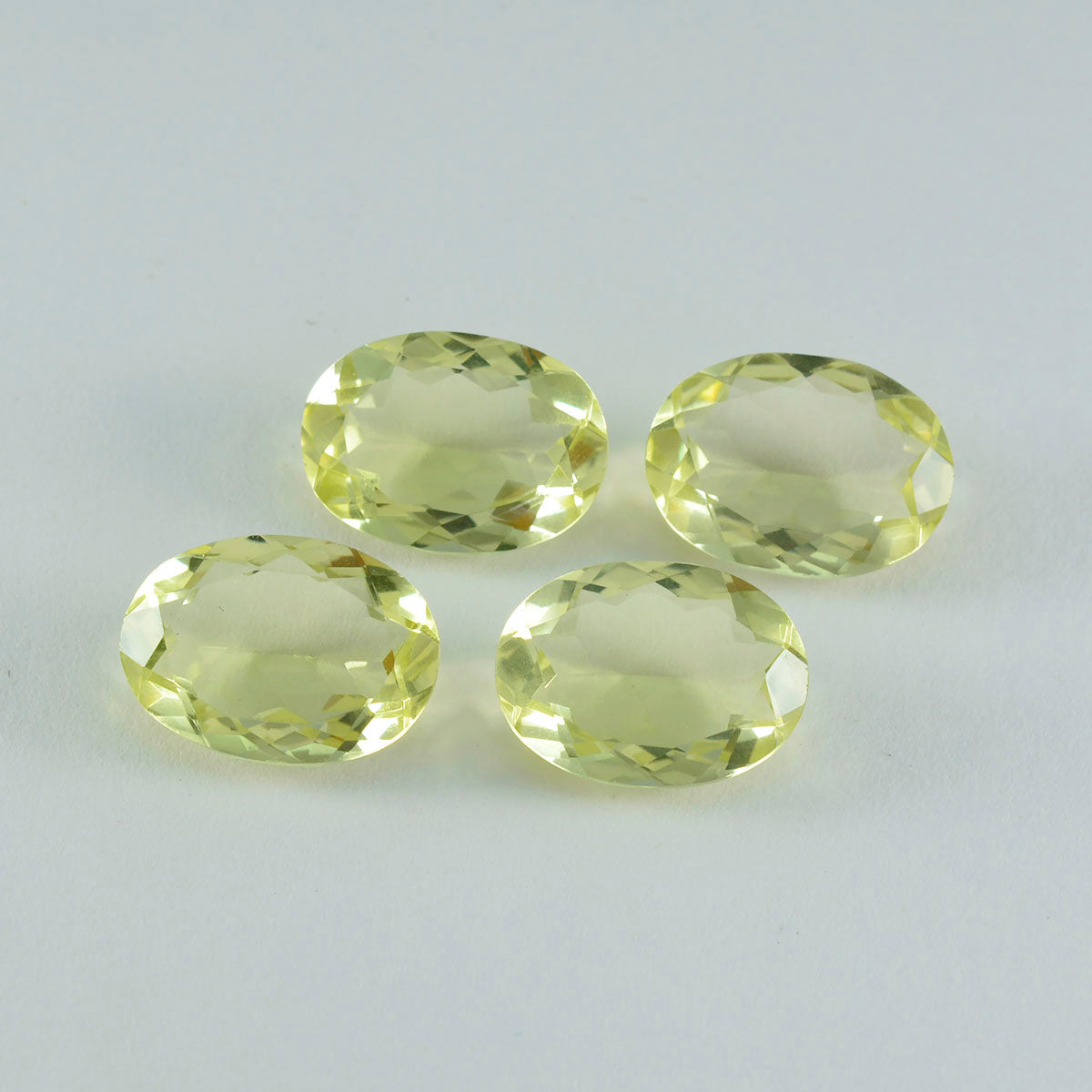 Lemon Quartz 1PC Chunky 12x16 MM Oval Faceted Yellow Splendid Semi Precious Gems Image secondaire du produit
