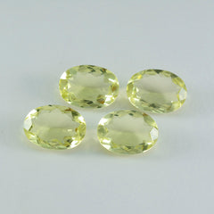 Lemon Quartz 1PC Chunky 12x16 MM Oval Faceted Yellow Splendid Semi Precious Gems