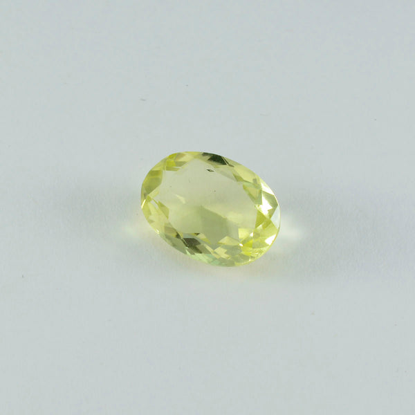 Lemon Quartz 1PC Chunky 15x20 MM Oval Faceted Yellow Lustrous Semi Precious Loose Gemstone